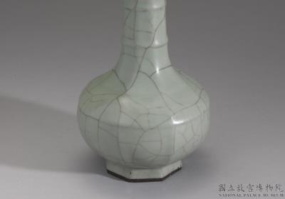 图片[2]-Octagonal vase with dish-shaped-mouth in celadon glaze, Southern Song to Yuan dynasty, 1279-1368-China Archive
